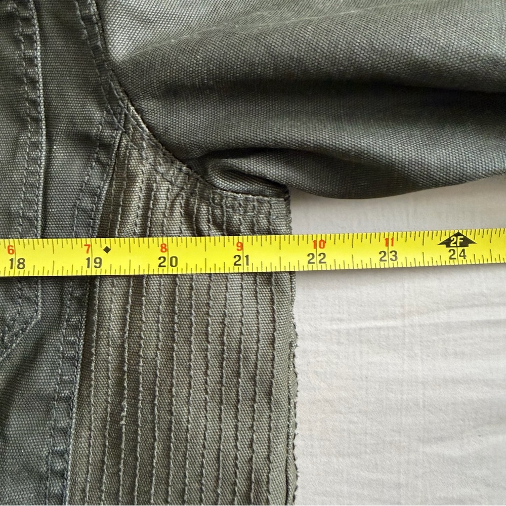 Hurley Waxed Plaid Lined Field Jacket Men’s Med Green Covert Military Tactical - Picture 11 of 12